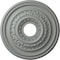 Ekena Millwork Orleans Ceiling Medallion (Fits Canopies up to 4 5/8"), 17 5/8"OD X 3 5/8"ID X 1 7/8"P, Primed White CM17OL - alternate 1